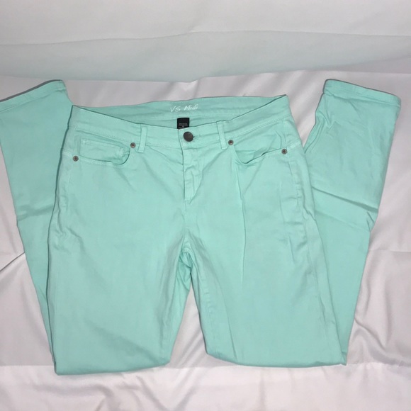 Victoria's Secret Pants - Victoria Secret Midi Pants Mint sz 12 H06